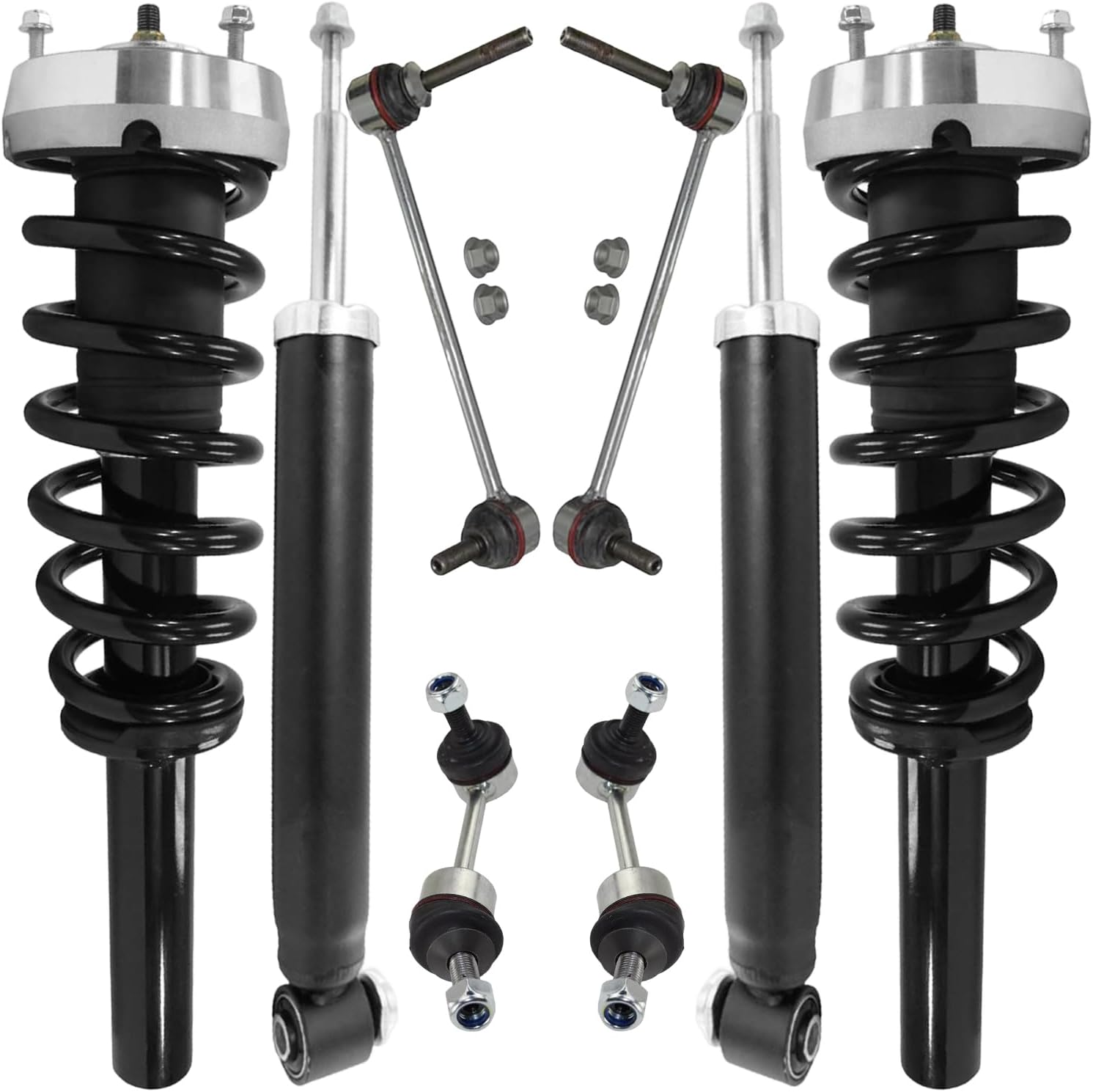 8pc Front Struts Rear Shocks Sway Bar Links Suspension Kit