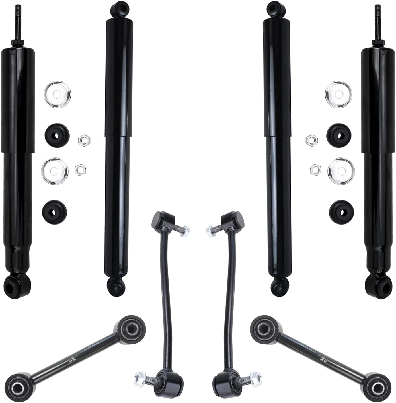 Detroit Axle - 2WD Front Rear Shock Absorbers Kit for 1999-2012 Ford F-350 SD
