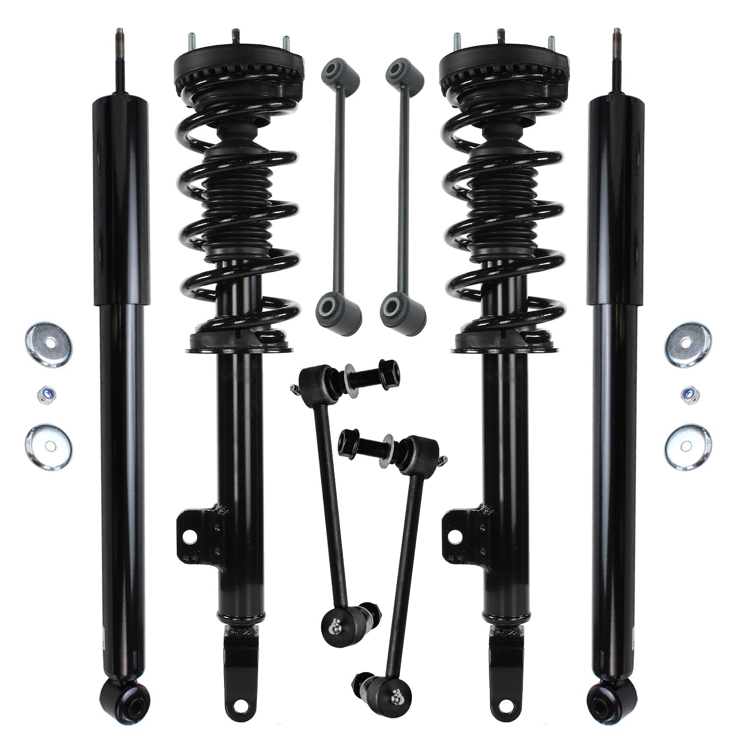 8pc Front Struts Rear Shocks Sway Bar Links Suspension Kit