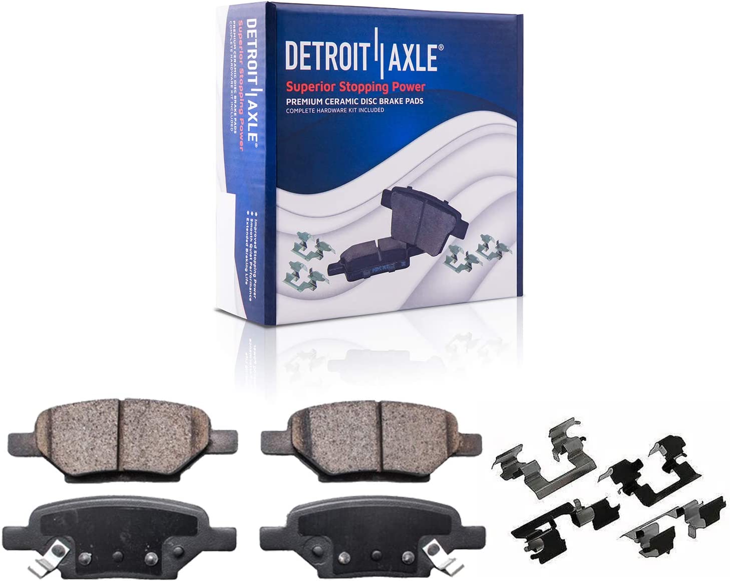 Detroit Axle - Front Rear Disc Brake Calipers Pads for Chevy Malibu Pontiac G6 — image 7