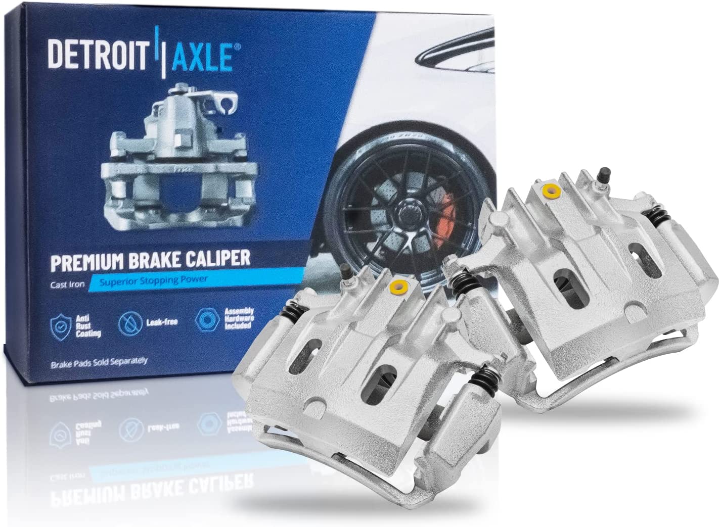 Detroit Axle - Front Rear Disc Calipers Brake Pads for F-250 F-350 Super Duty — image 5