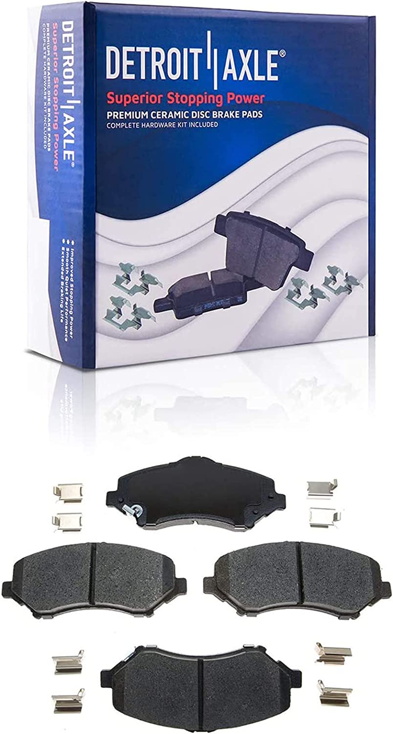 Detroit Axle - Front Rear Brake Calipers Pads for Town  Country Grand Caravan — image 6