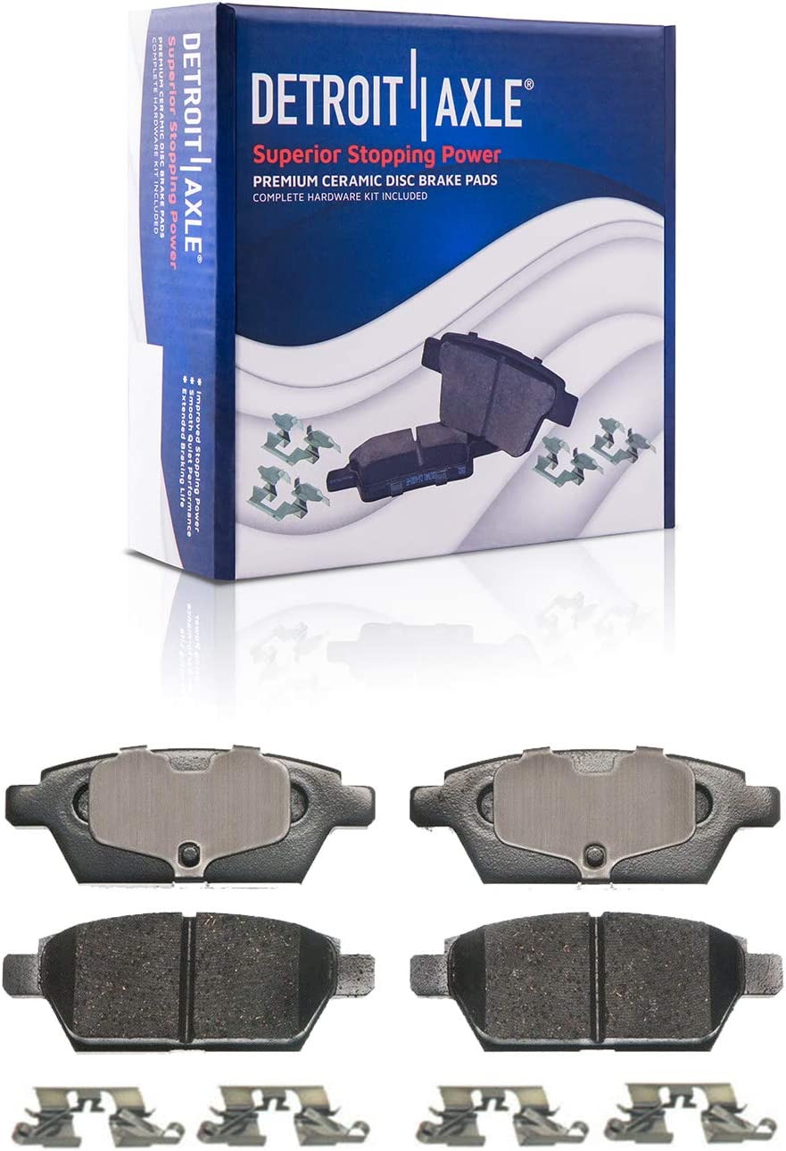 Detroit Axle - Front  Rear Calipers Brake Pads for Fusion MKZ Zephyr 6 Milan — image 7