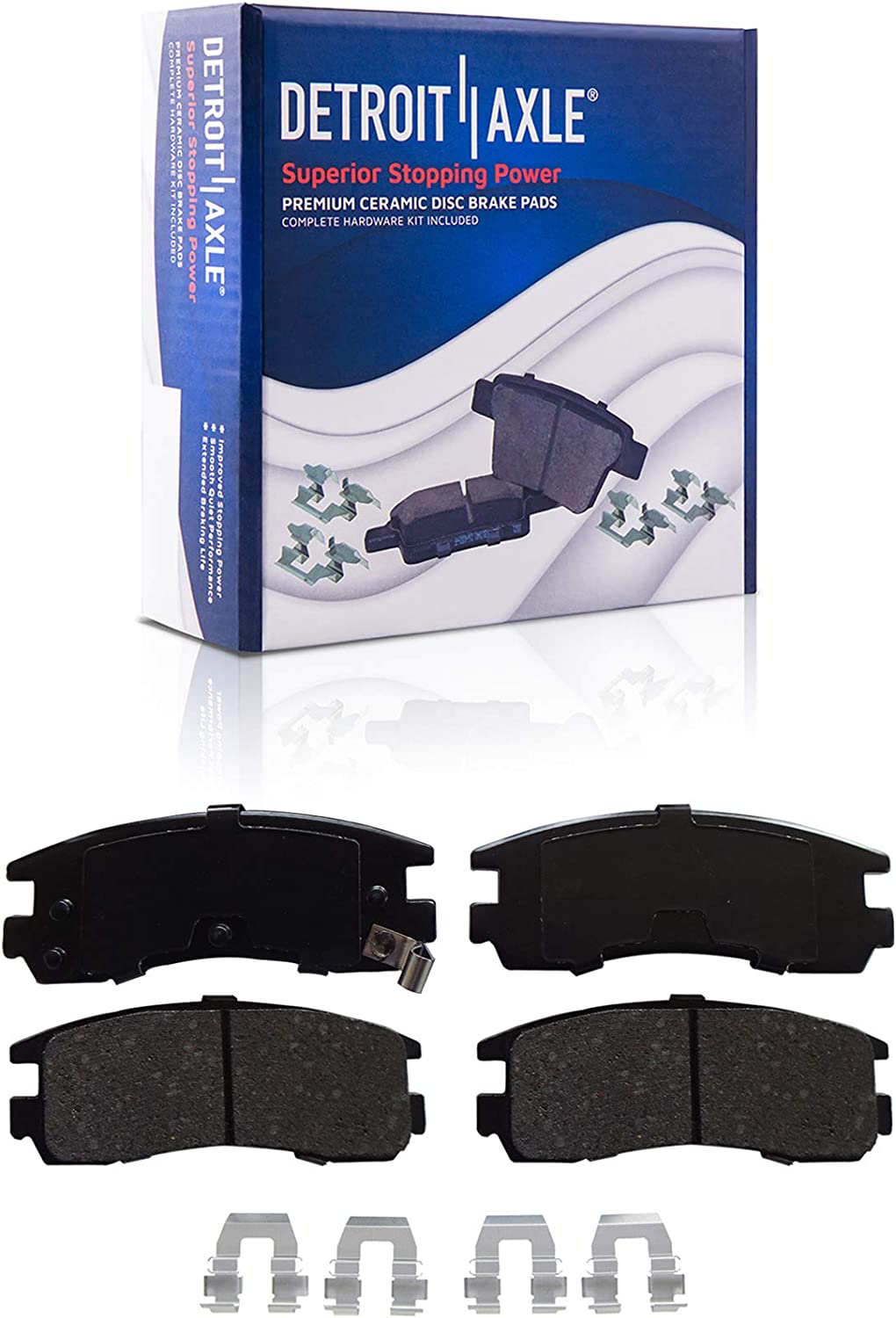 Detroit Axle - Front Rear Disc Brake Calipers Pads for Chevy Impala Monte Carlo — image 7