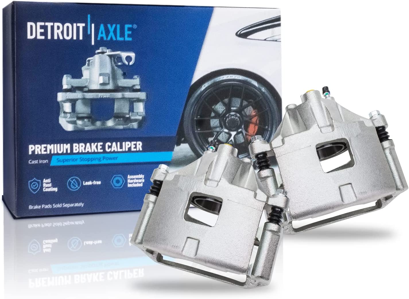 Detroit Axle - Front  Rear Calipers Brake Pads for Impala Monte Carlo Intrigue — image 4