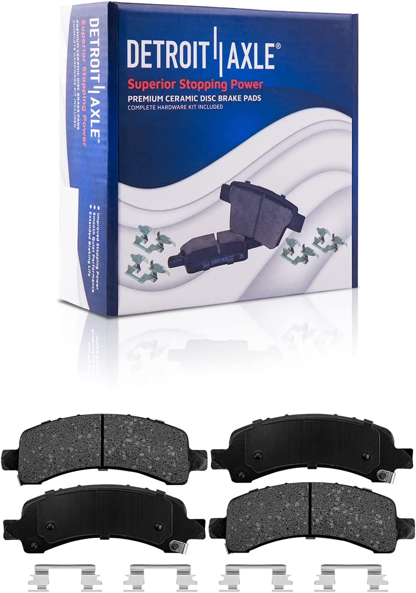 Detroit Axle - Front  Rear Calipers Brake Pads for Express Savana 2500 3500 — image 7