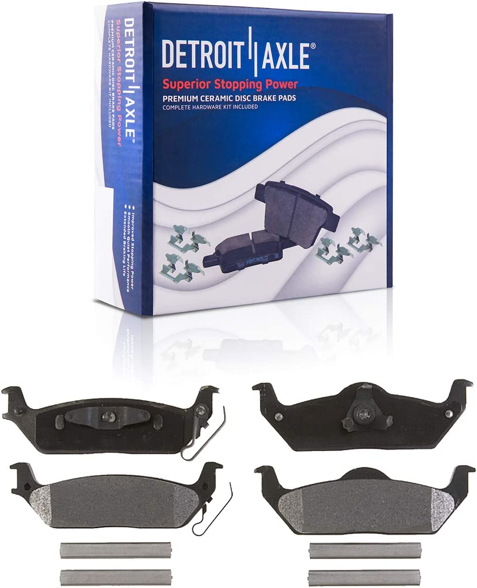 Detroit Axle - Rear Drilled Rotors Brake Pads Calipers for Ford F-150 Mark LT — image 5