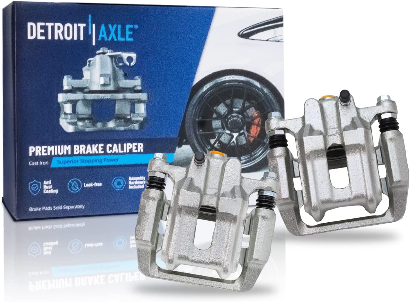 Detroit Axle - Rear Disc Rotors Calipers Brake Pads for Acura TL Honda Element — image 5