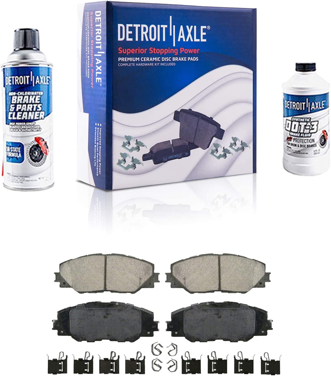 Detroit Axle - Front Rotors Calipers Brake Pads for Rav4 Matrix Mirai tC Vibe — image 6