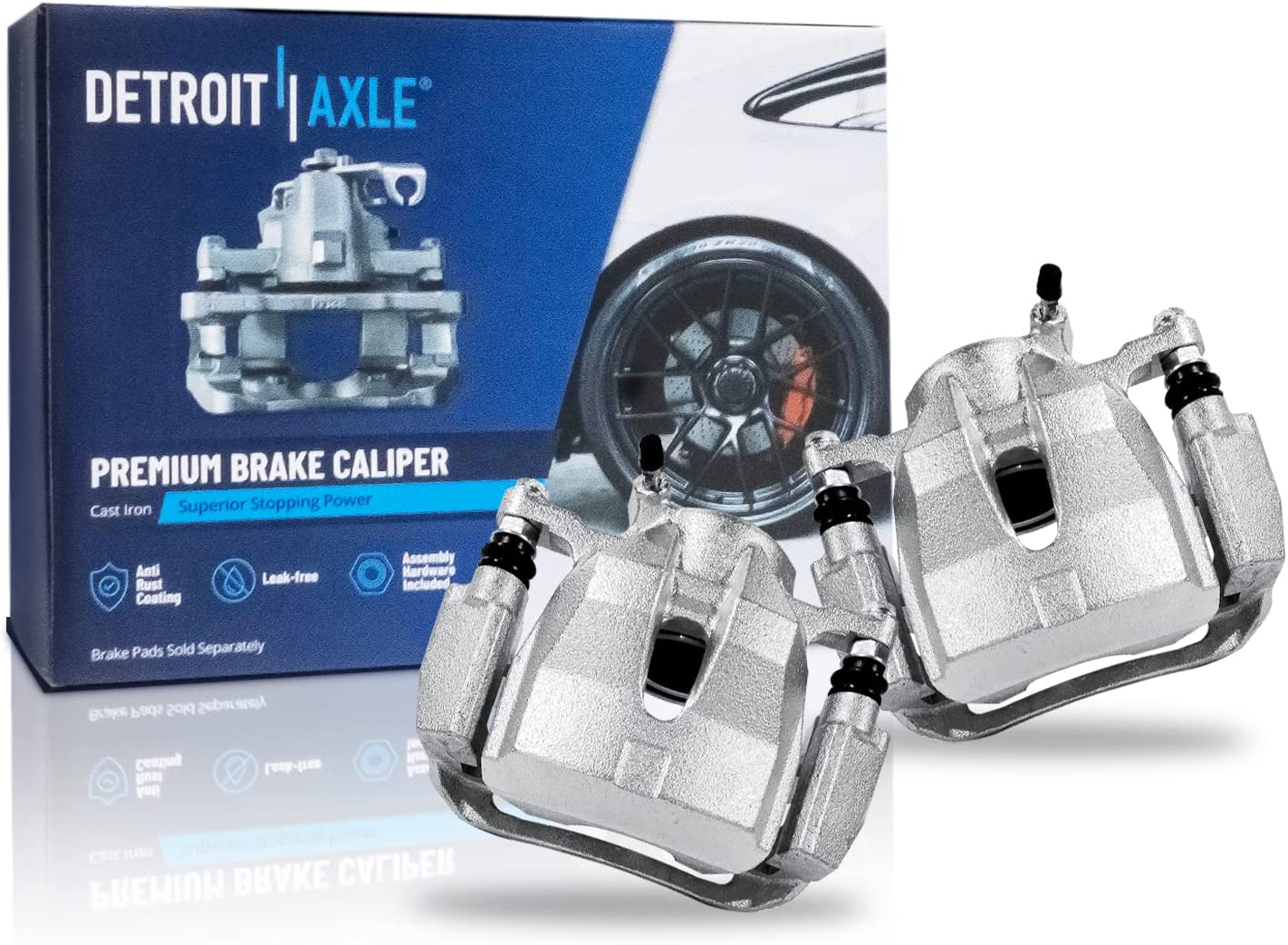 Detroit Axle - Front Rotors Calipers Brake Pads for Rav4 Matrix Mirai tC Vibe — image 5