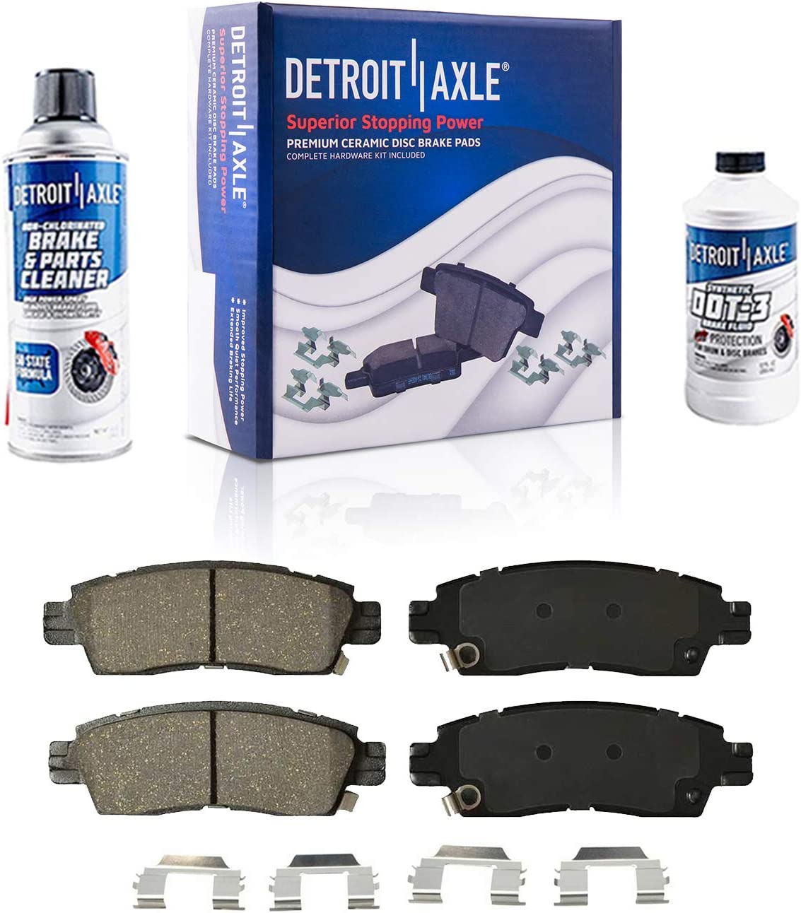 Detroit Axle - Rear Rotors Calipers Pads for Trailblazer Envoy Rainer 9-7X SSR — image 6