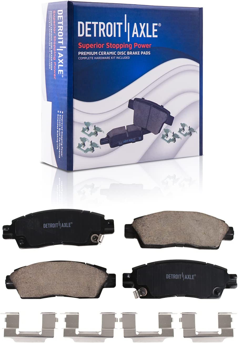 Detroit Axle - Rear Drilled Rotors Calipers Pads for Trailblazer Envoy 9-7X SSR — image 6