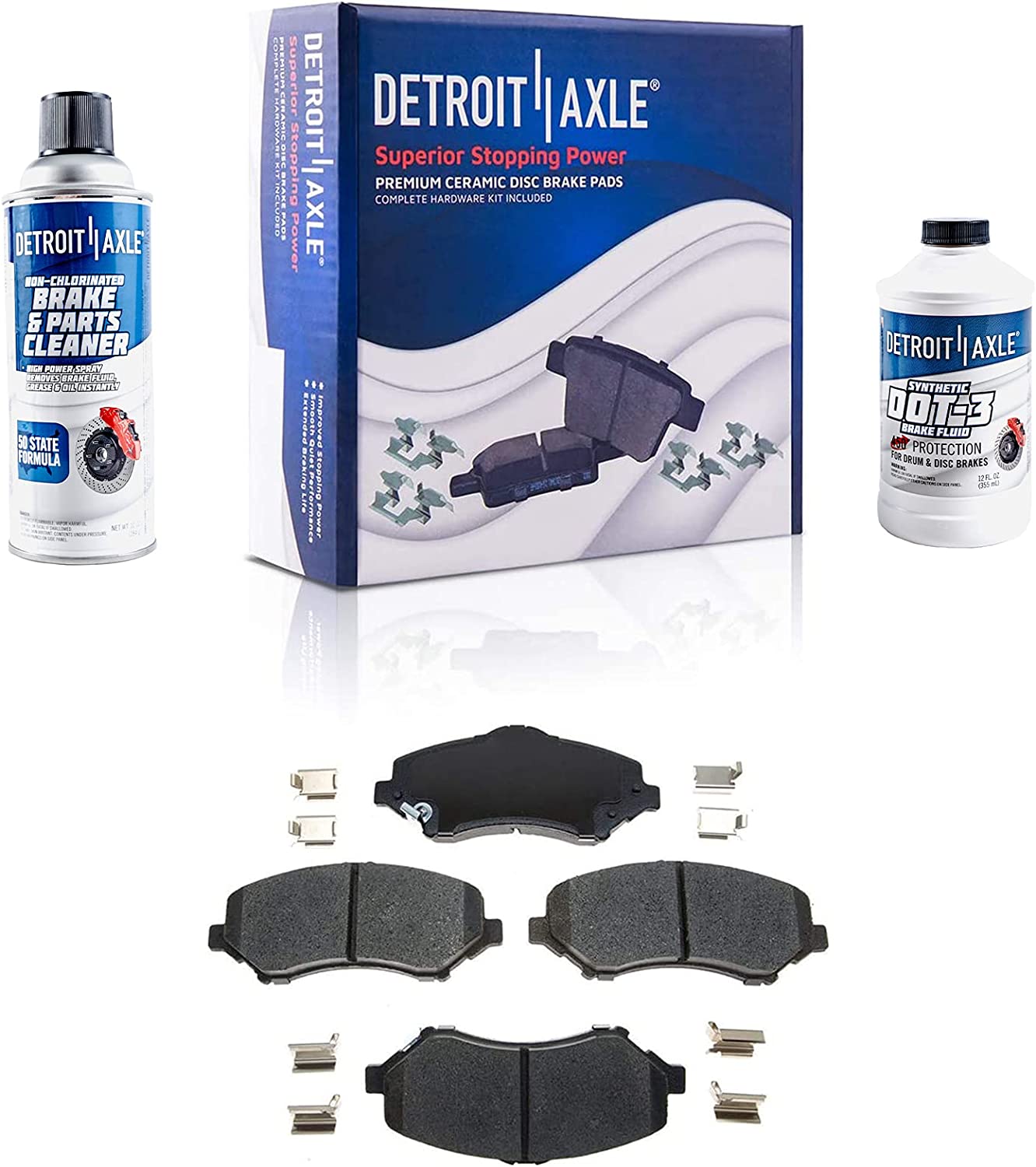 Detroit Axle - Front Disc Rotors Calipers Brake Pads for 2009-2012 Dodge Journey — image 6