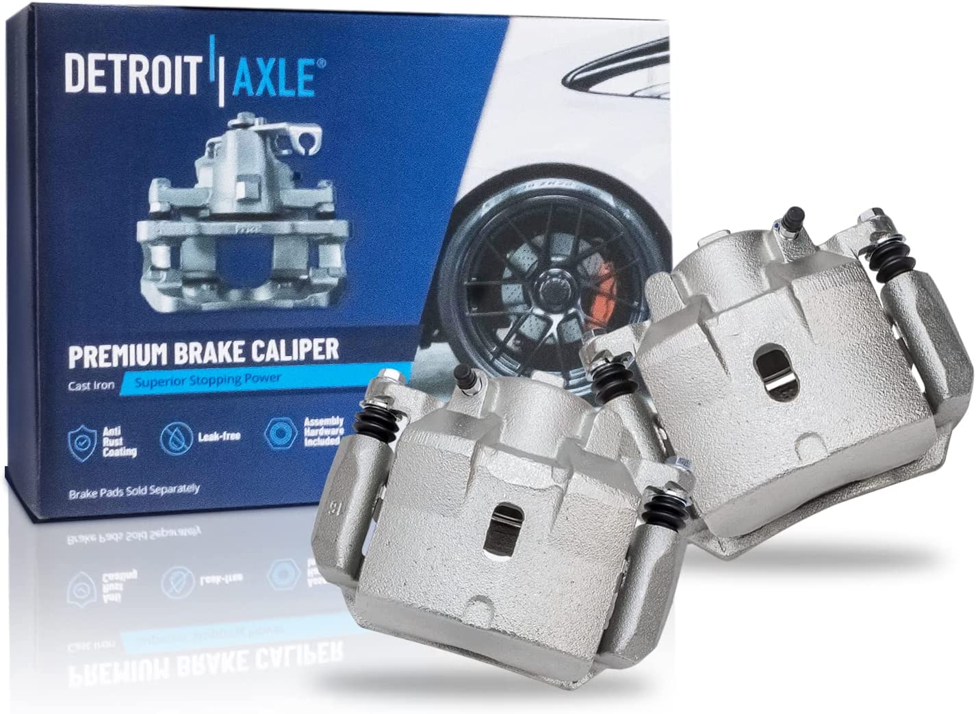Detroit Axle - Front Disc Rotors Brake Pads Calipers for Chevy Malibu Pontiac G6 — image 6