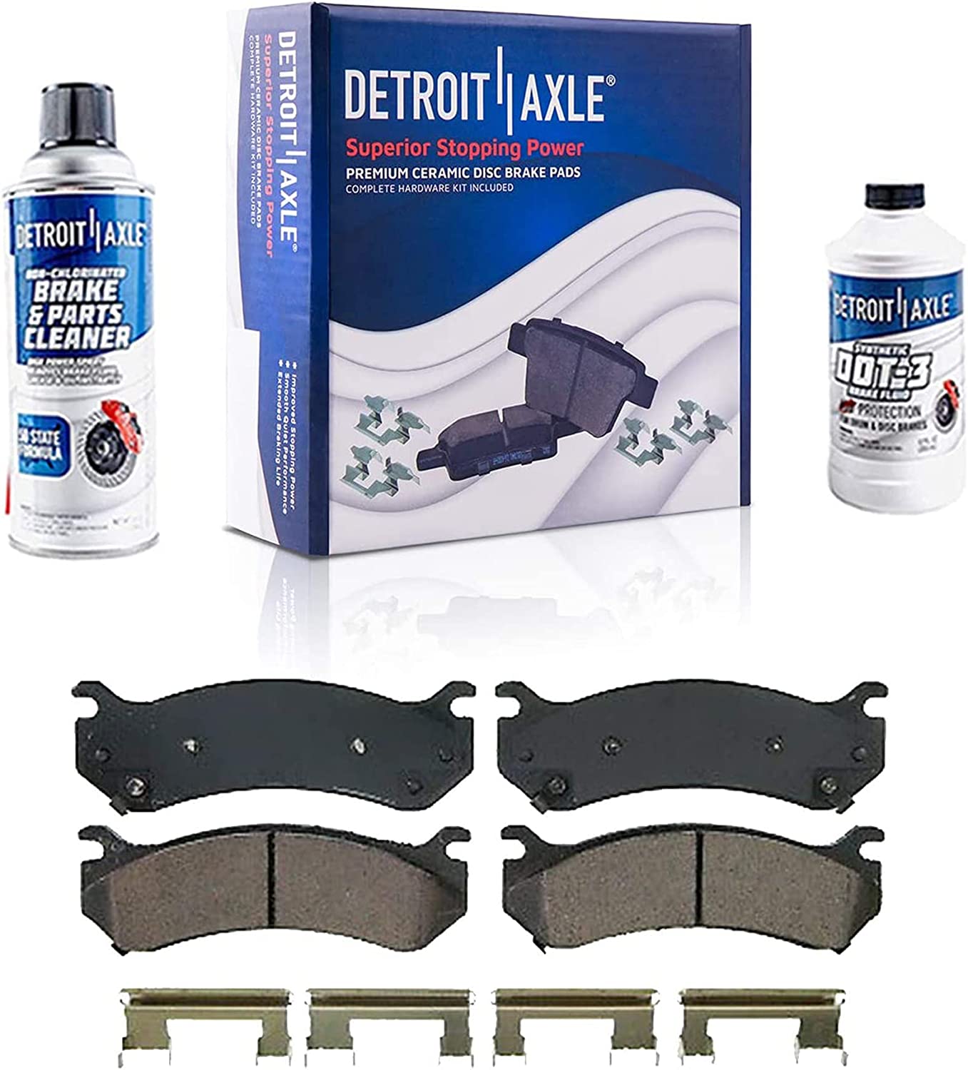 Detroit Axle - Front Rotors Calipers Pads for Express Savana Suburban 1500 2500 — image 6