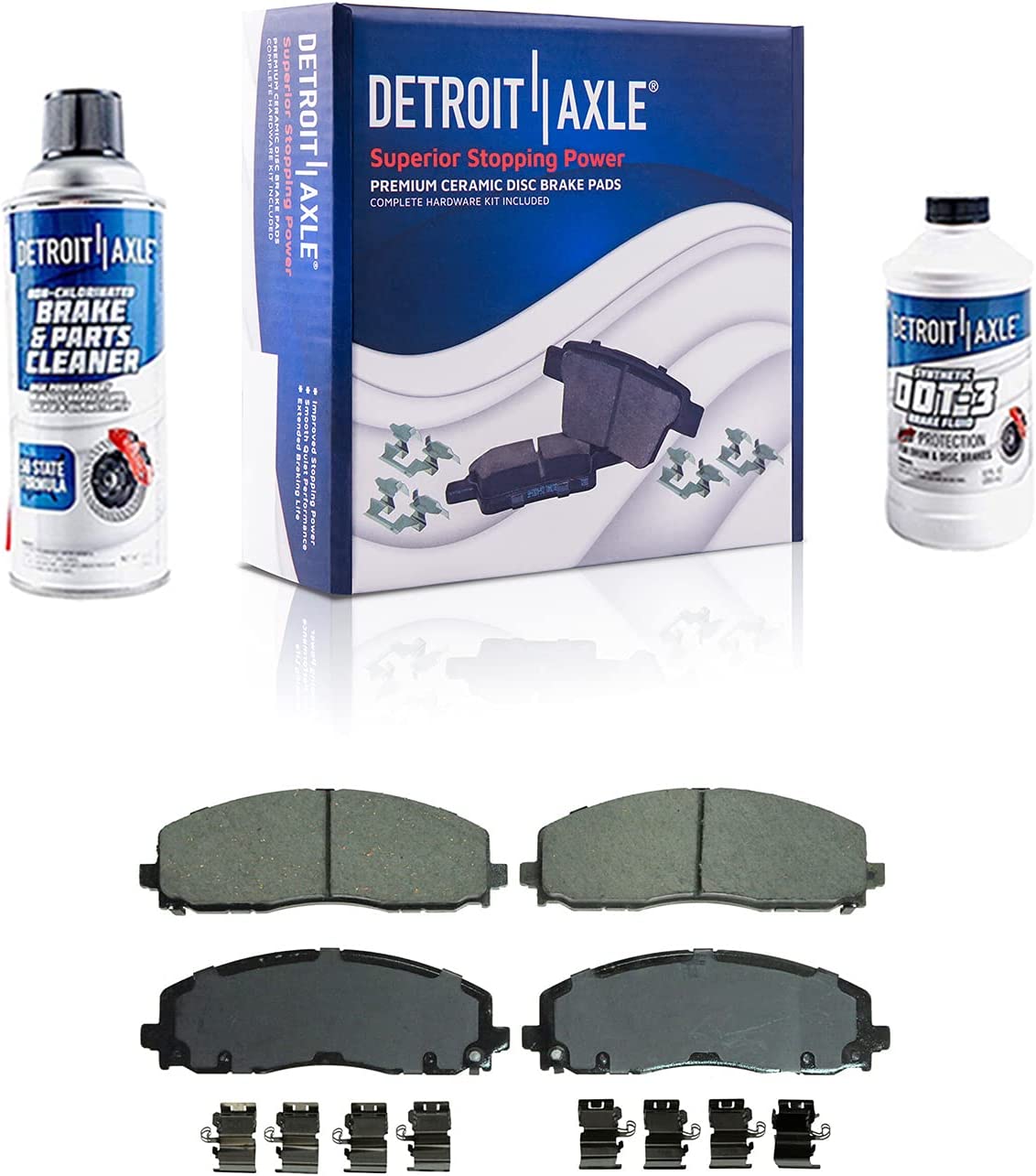 Detroit Axle - Front Rotors Calipers Brake Pads for Town  Country Grand Caravan — image 6
