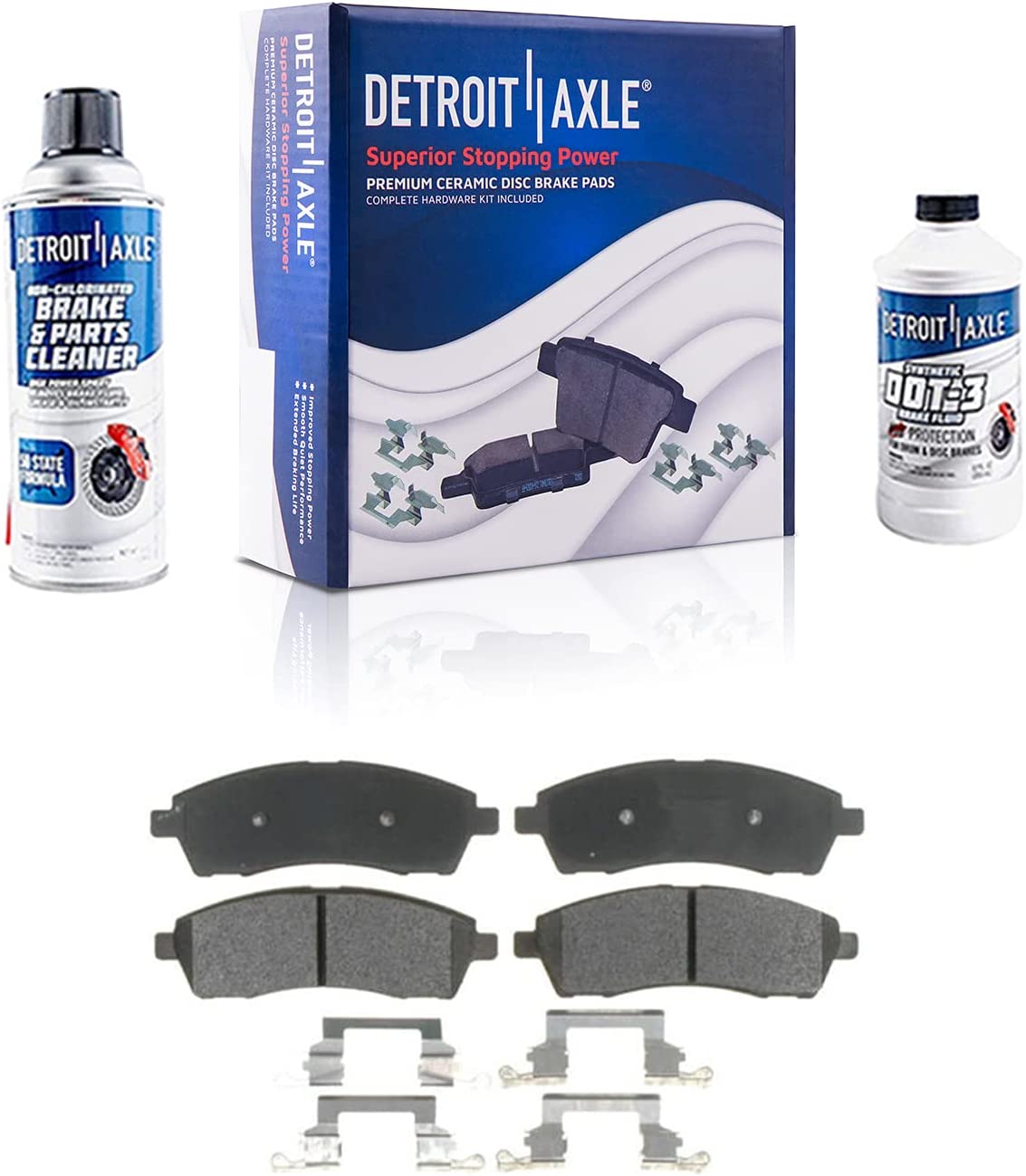 Detroit Axle - Rear Drilled Rotors Brake Pads Calipers for Excursion F-250 SD — image 5