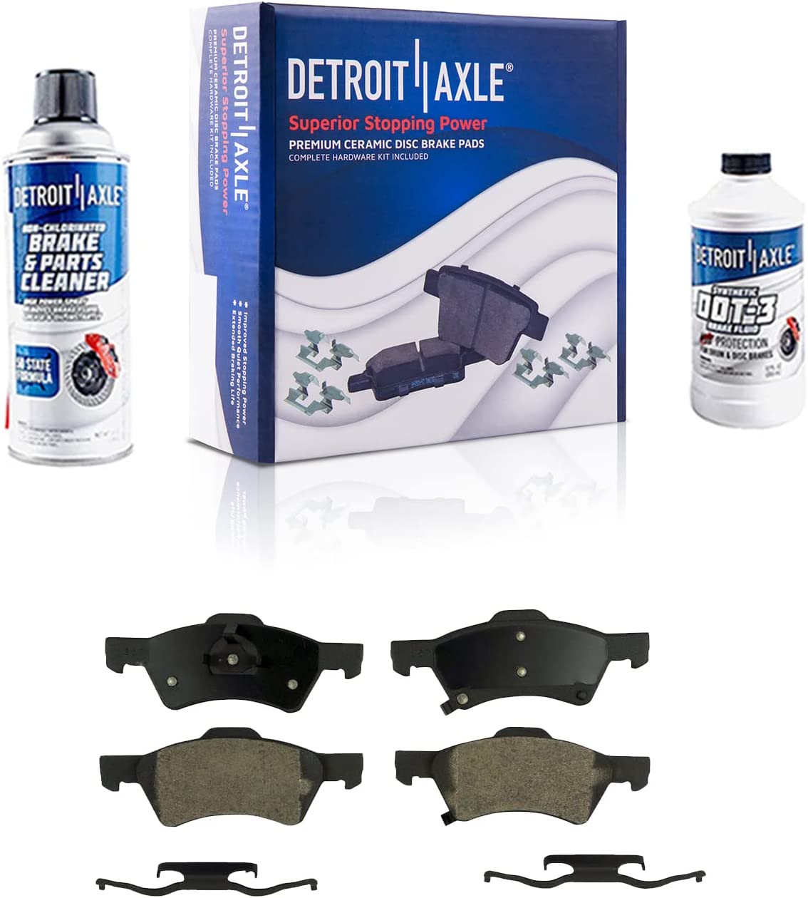 Detroit Axle - Front Rotors Calipers Pads for Dodge Grand Caravan Town  Country — image 6