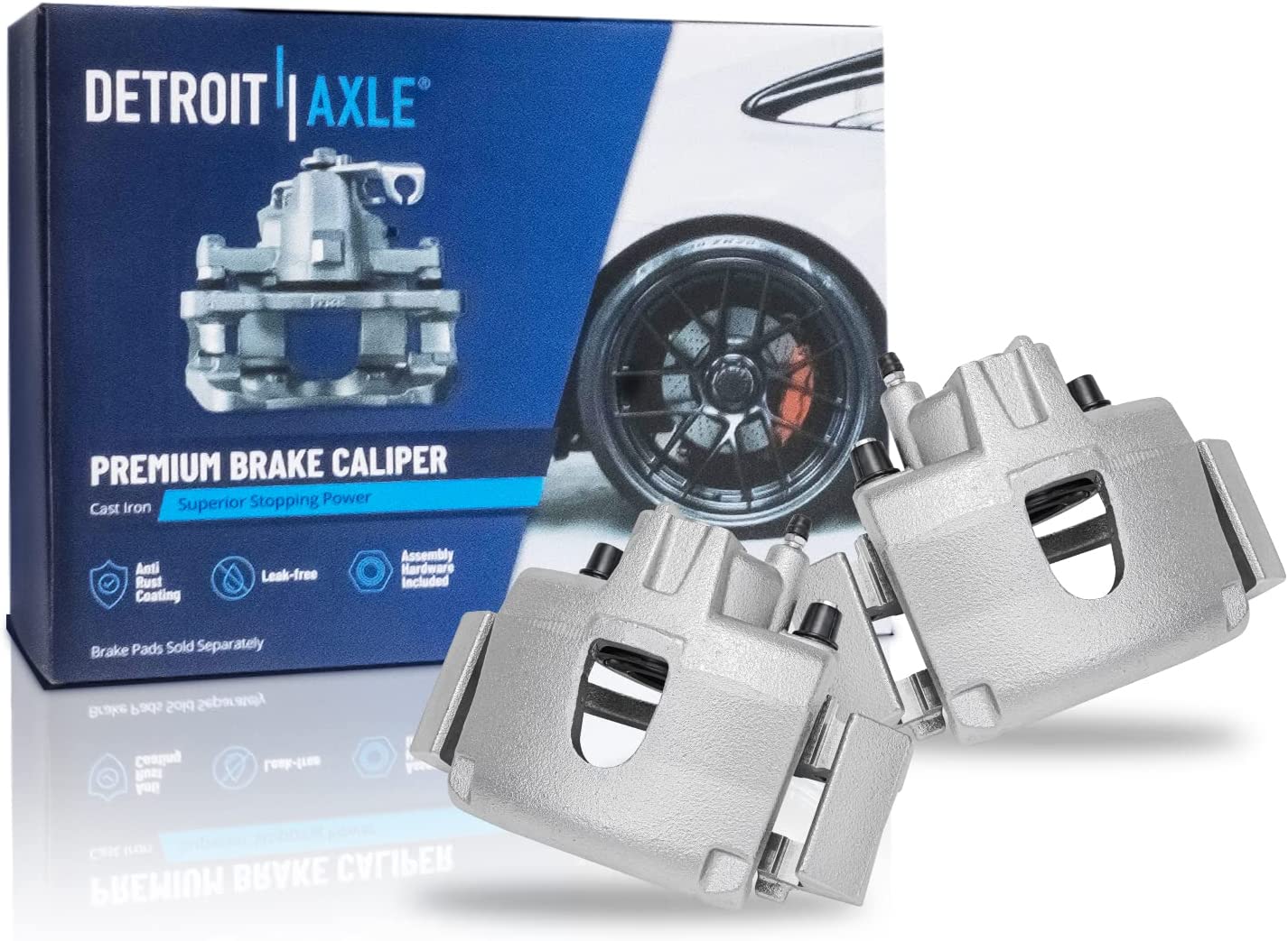 Detroit Axle - Front Rotors Calipers Pads for Dodge Grand Caravan Town  Country — image 5