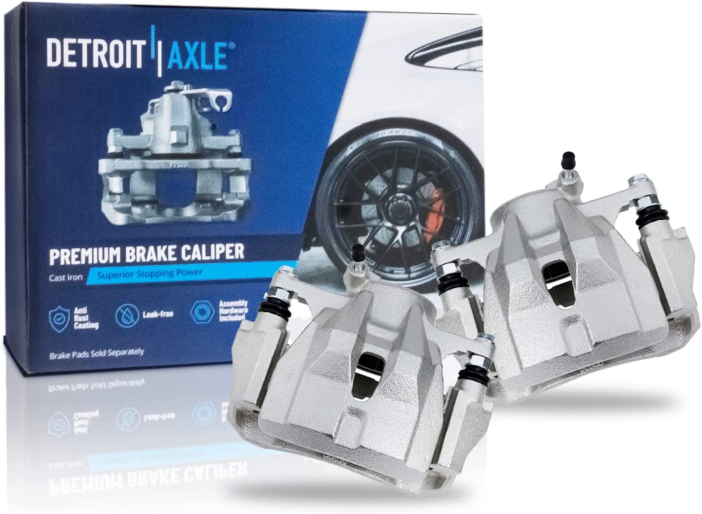 Detroit Axle - Front Rotors Pads Brake Caliper for Toyota Corolla xD Matrix Vibe — image 6