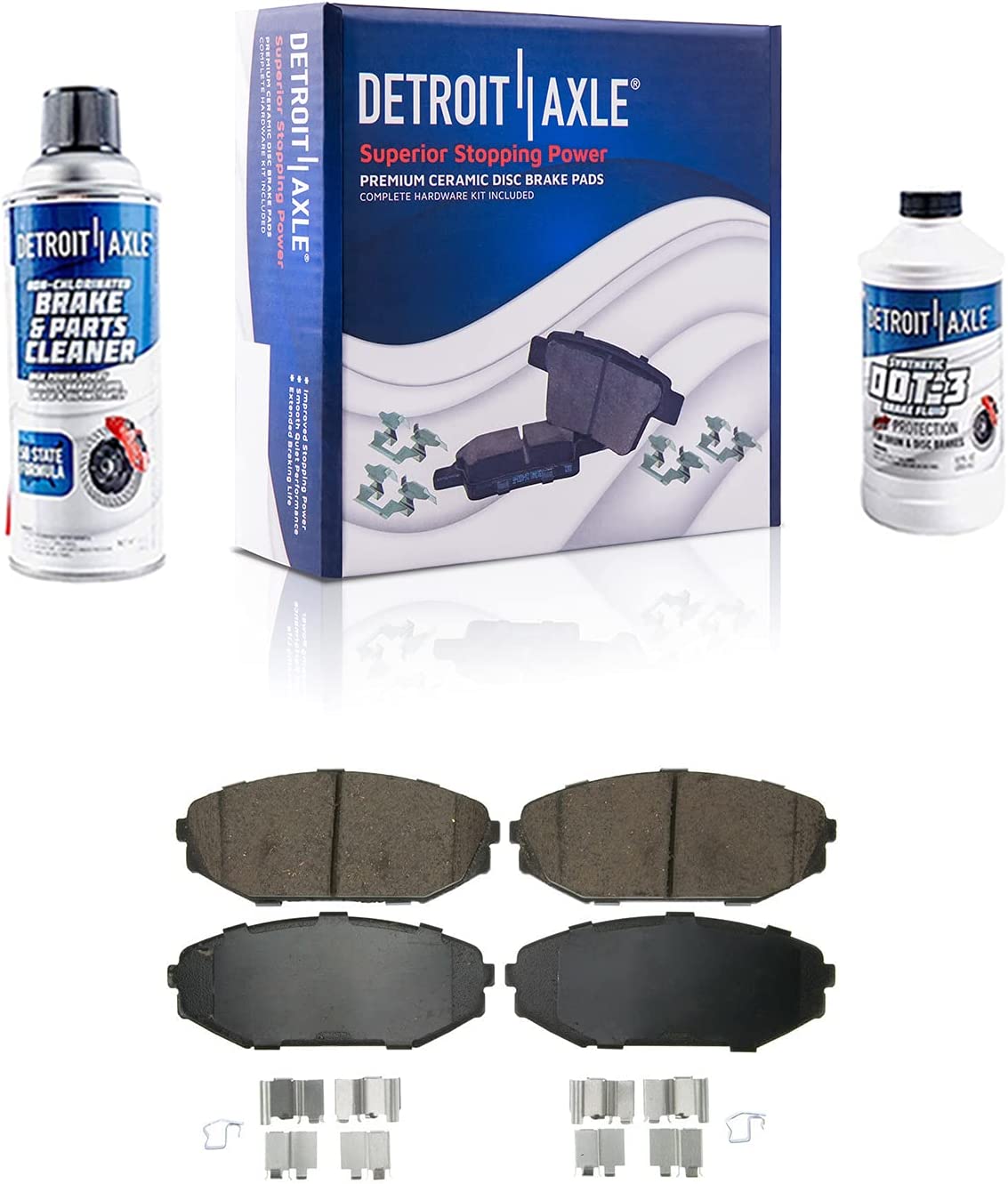 Detroit Axle - Front Drilled Rotors Pads Brake Calipers for Honda Odyssey MDX — image 5