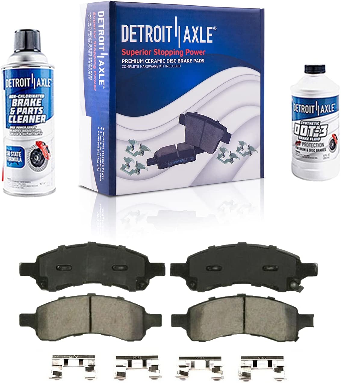 Detroit Axle - Front Rotors Calipers Pads for Traverse Acadia Enclave Outlook — image 6