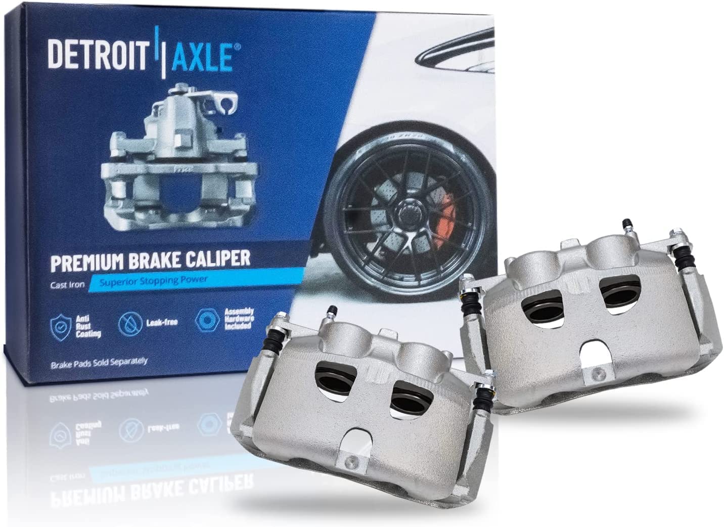 Detroit Axle - Front Rotors Pads Brake Calipers for F-150 Expedition Navigator — image 6