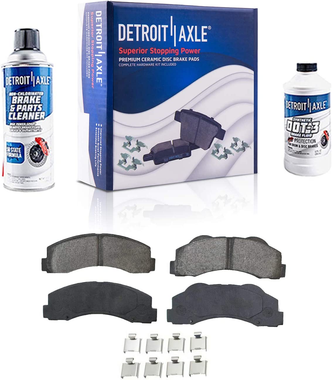 Detroit Axle - Front Drilled Rotors Pads Brake Calipers for Ford F-150 Navigator — image 5