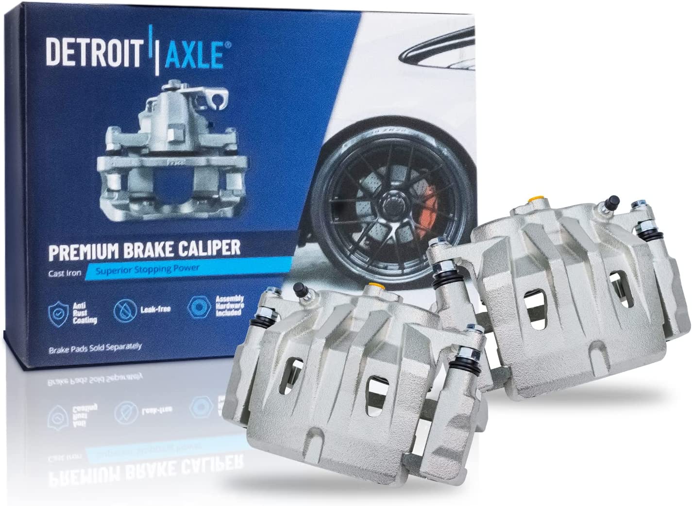 Detroit Axle - Front Rotors Calipers Pads for Highlander RX350 RX450h NX200t — image 5
