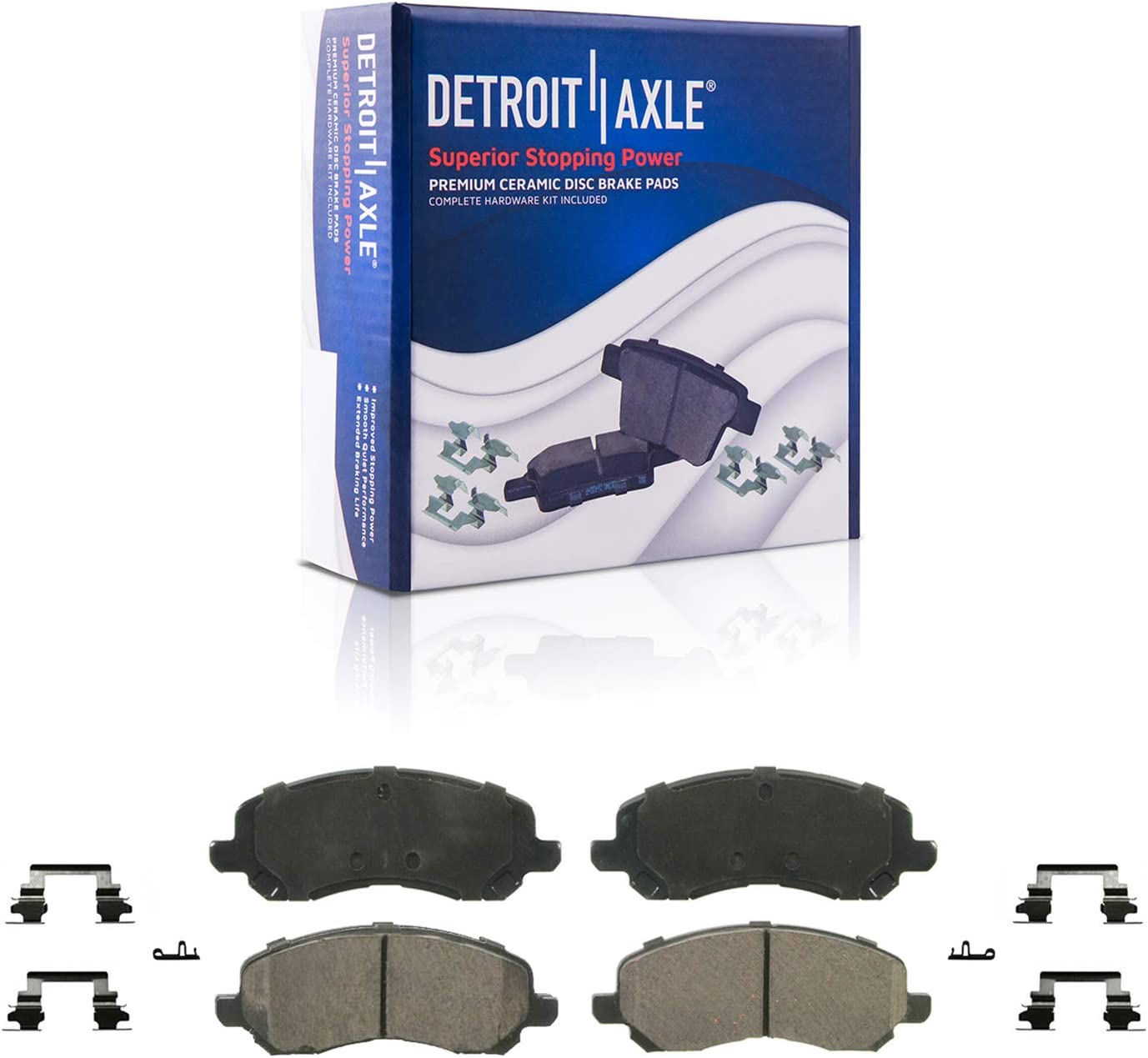 Detroit Axle - Front Disc Rotors Brake Pads Calipers for Chrysler 200 Caliber — image 5