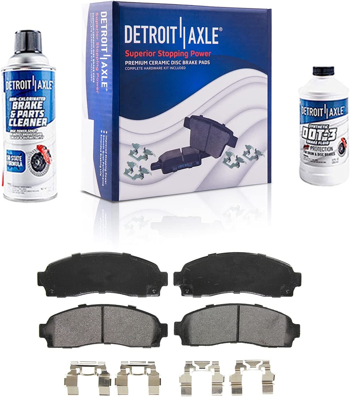 Detroit Axle - 4WD Front Rotors Calipers Pads for Ranger Explorer Sport B4000 — image 6