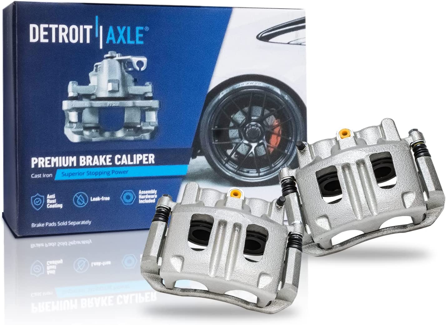 Detroit Axle - 4WD Front Rotors Calipers Pads for Ranger Explorer Sport B4000 — image 5