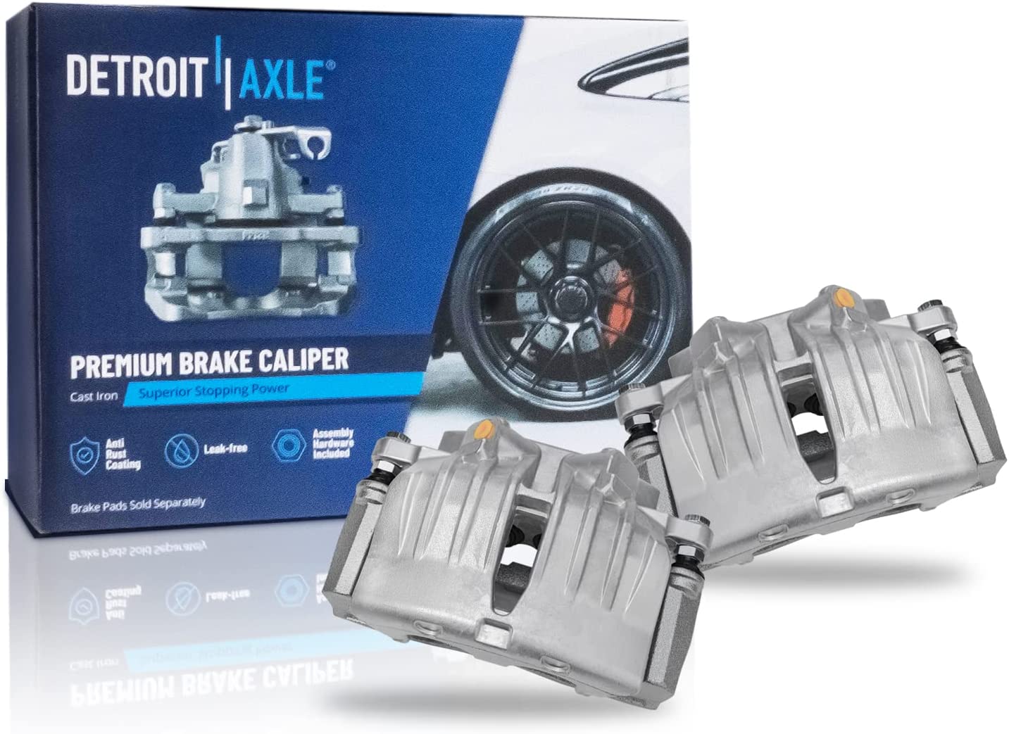 Detroit Axle - Front Rotors Pads Brake Calipers for Chevy Trailblazer GMC Envoy — image 6