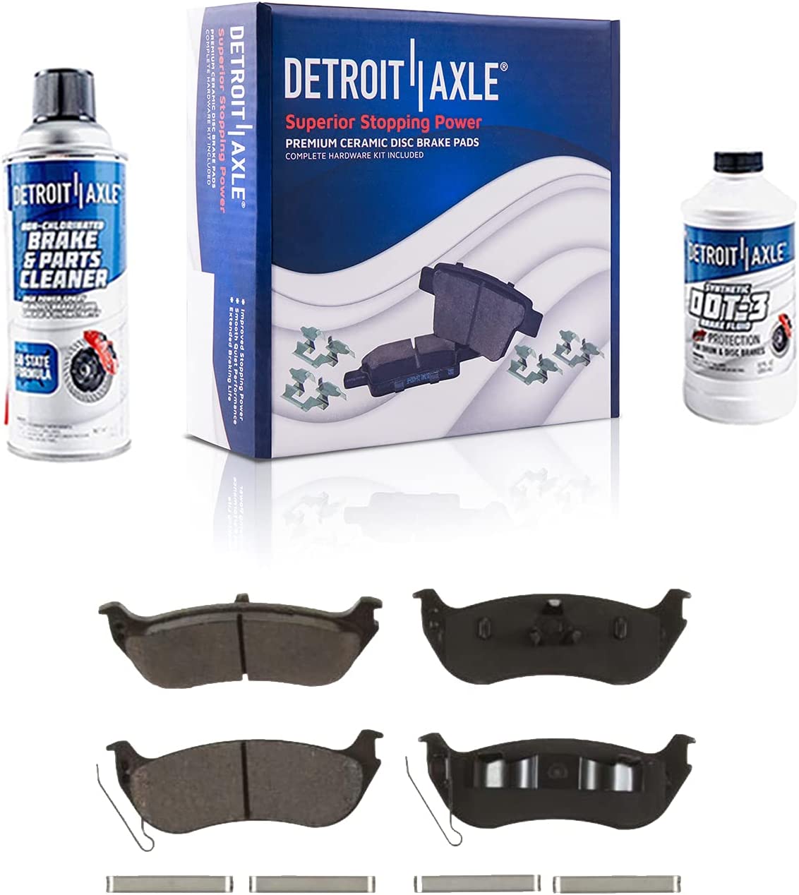 Detroit Axle - Rear Rotors Calipers Pads for Explorer Sport Trac Mountaineer — image 6