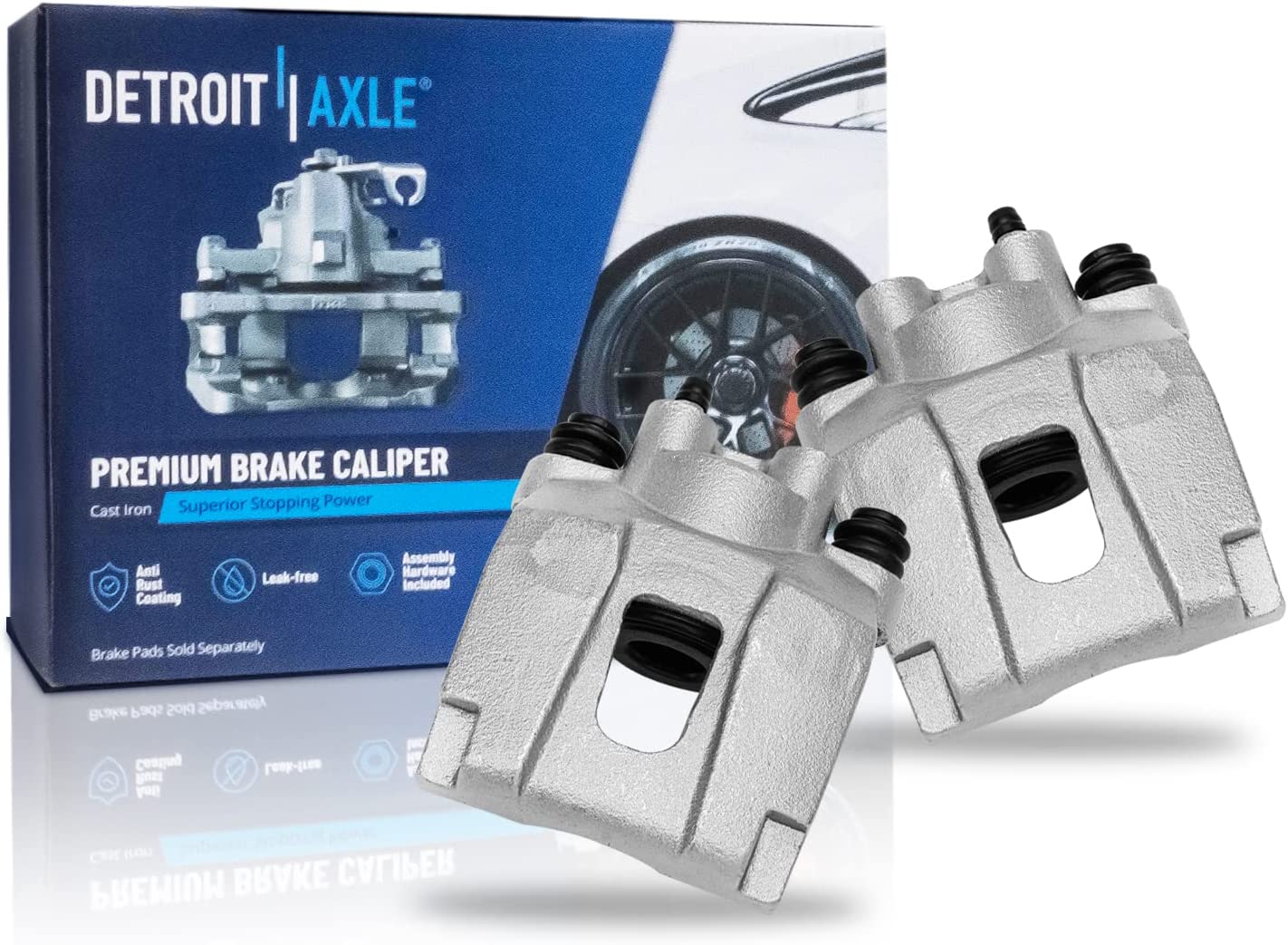 Detroit Axle - Rear Rotors Calipers Pads for Explorer Sport Trac Mountaineer — image 5