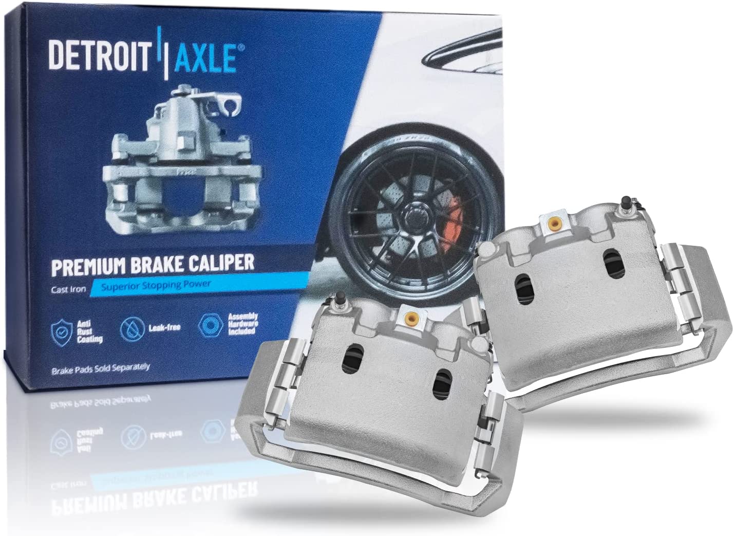 Detroit Axle - Front Disc Rotors Brake Pads Caliper for Dodge Ram 1500 2500 3500 — image 6