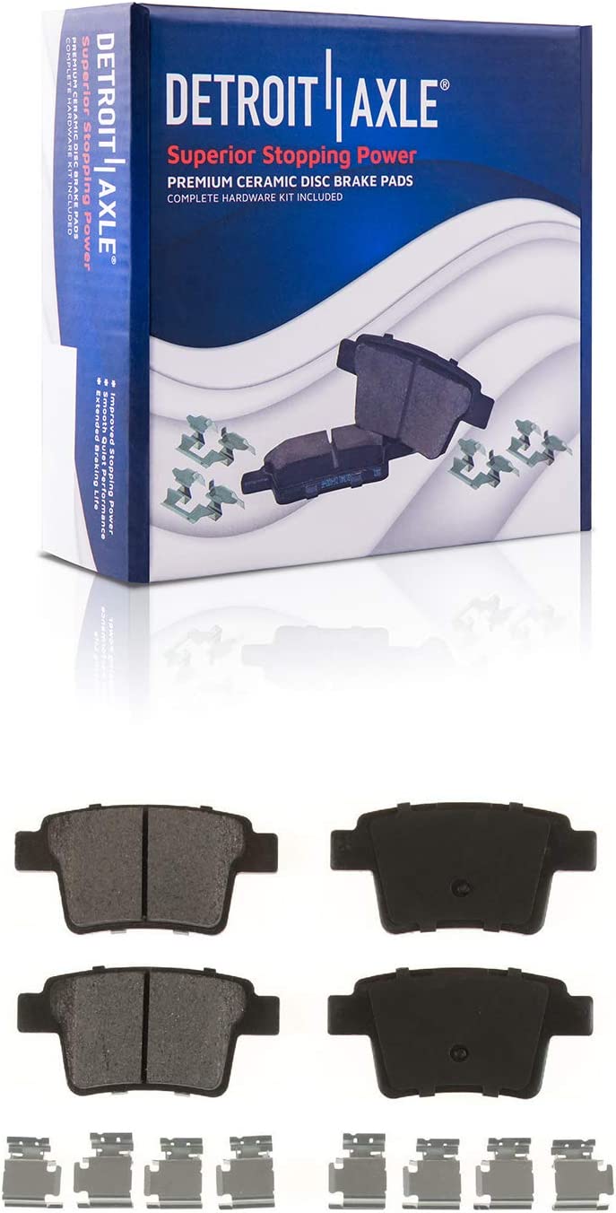 Detroit Axle - Rear Drilled Rotors Brake Calipers Pads for Ford Taurus Freestyle — image 5
