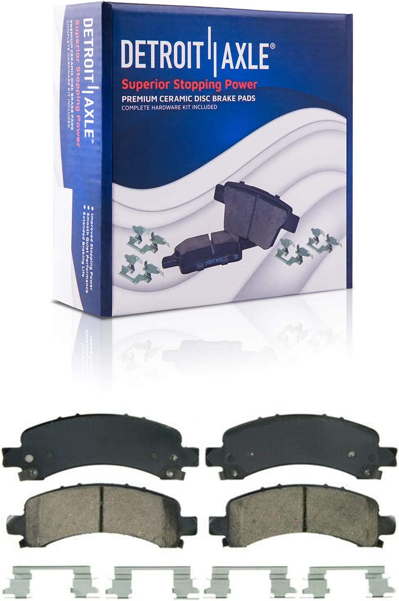 Detroit Axle - Rear Drilled Rotors Calipers Pads for Savana Express 2500 3500 — image 6
