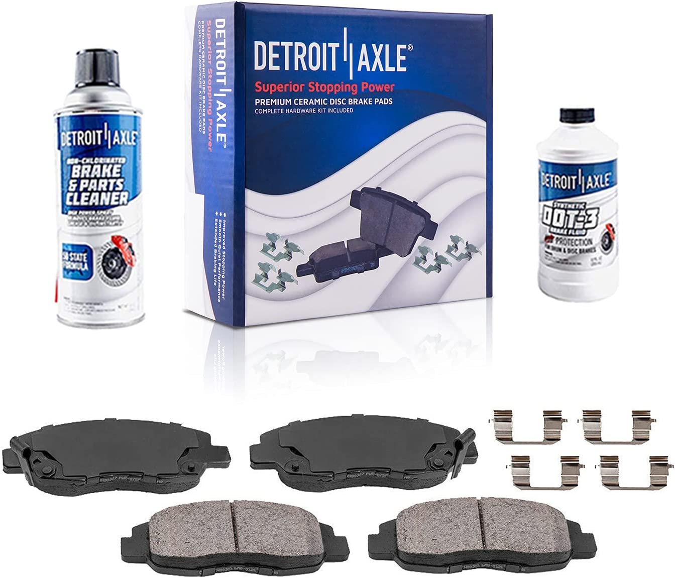 Detroit Axle - Front Drilled Rotors Calipers Pads for Honda Civic Insight EL — image 6