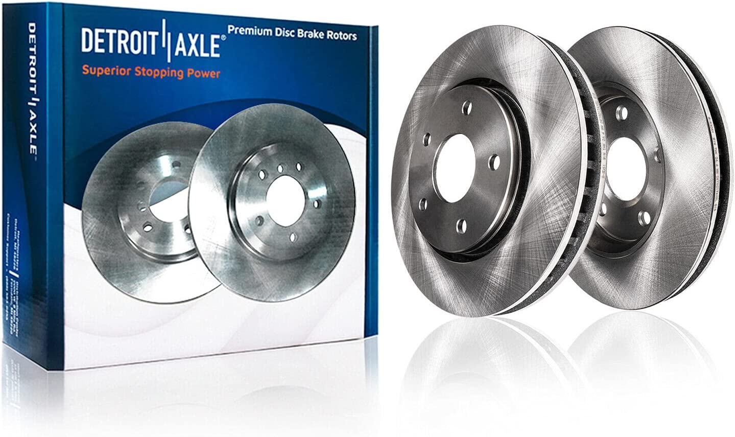Detroit Axle - Rear Disc Rotors Calipers Brake Pads for Infiniti G35 Nissan 350Z — image 4