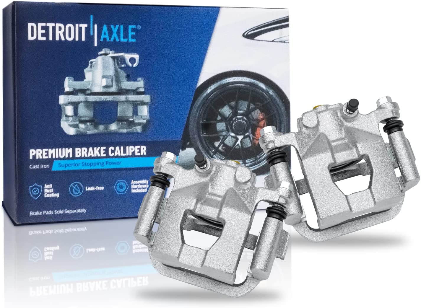Detroit Axle - Rear Disc Rotors Brake Pads Calipers Kit for Nissan Altima Maxima — image 6