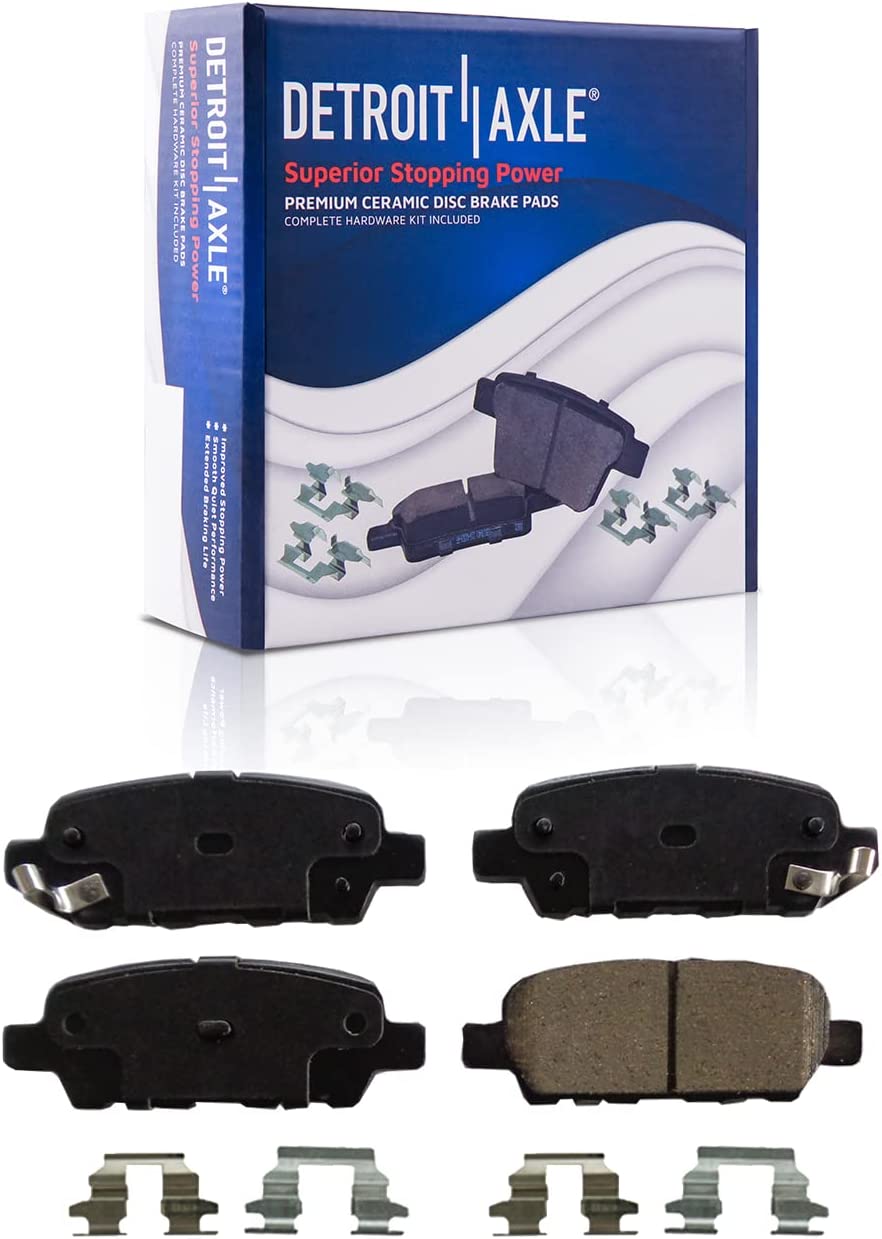 Detroit Axle - Rear Drilled Rotors Brake Pads Caliper for Nissan Altima Maxima — image 5