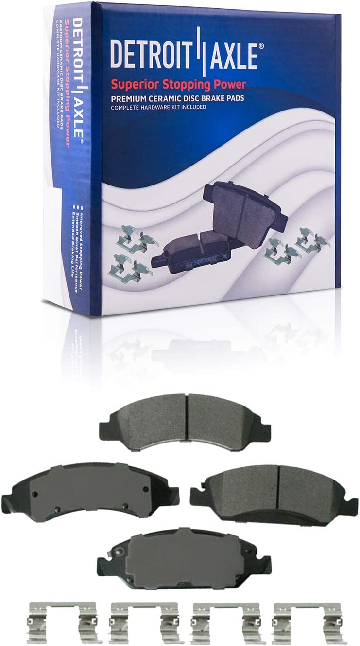 Detroit Axle - Front Drilled Rotors Brake Pads Calipers for Escalade Sierra 1500 — image 5