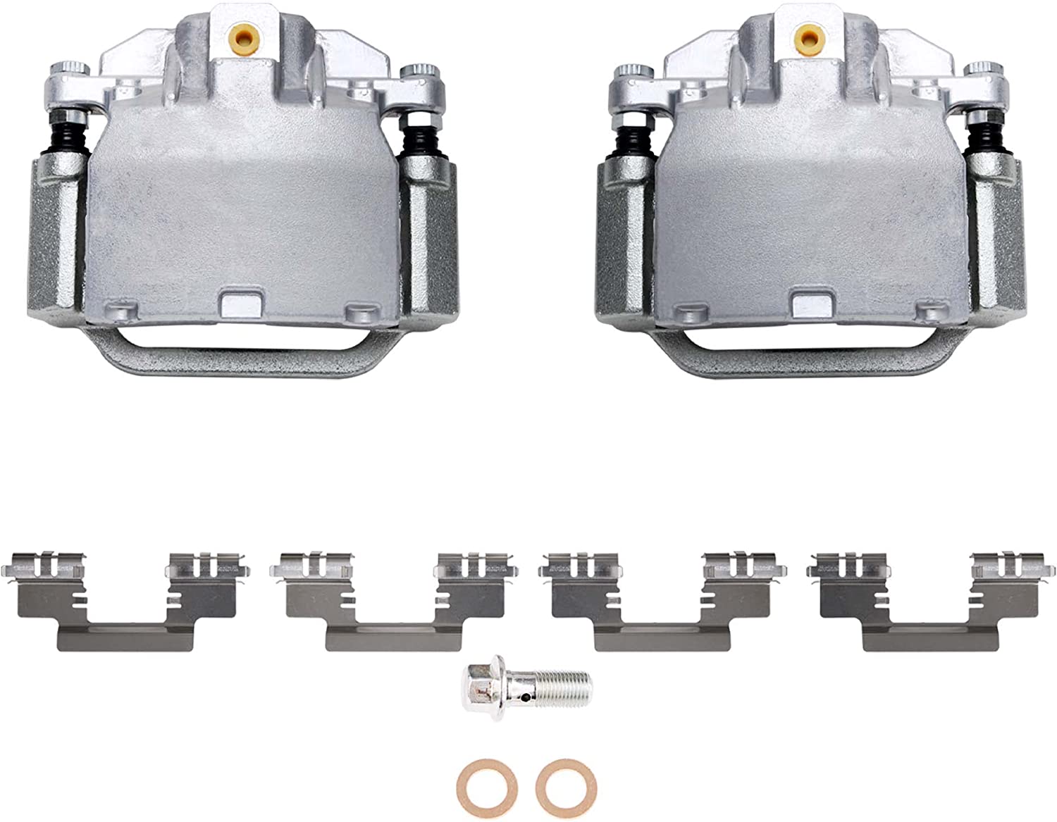 Detroit Axle - Rear Rotors Brake Pads Calipers for Silverado Sierra 1500 Tahoe — image 6