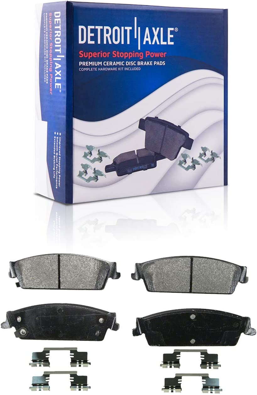 Detroit Axle - Rear Drilled Rotors Brake Pads Calipers for Silverado Sierra 1500 — image 5