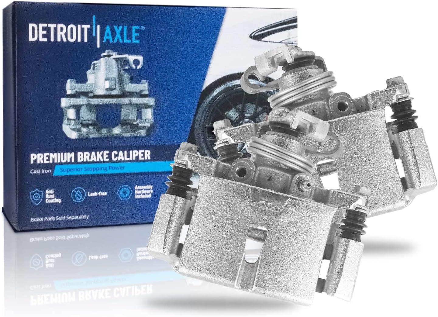 Detroit Axle - Rear Disc Rotors Calipers Brake Pads for Terraza Uplander Montana — image 5