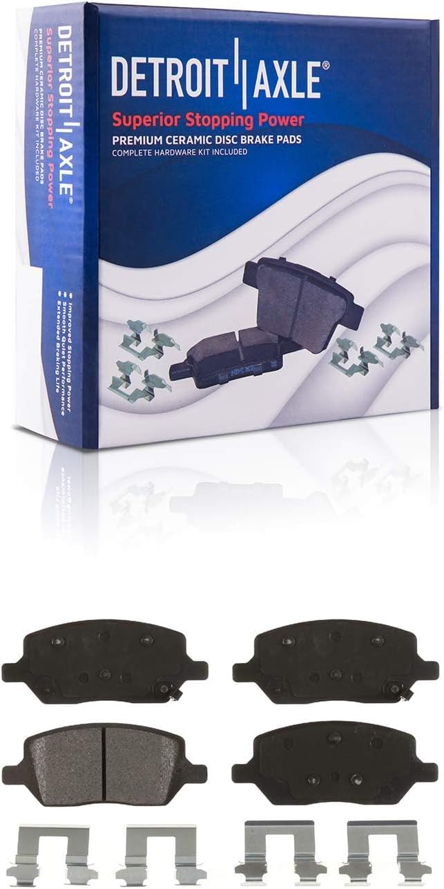 Detroit Axle - Rear Disc Rotors Calipers Brake Pads for Terraza Uplander Montana — image 6