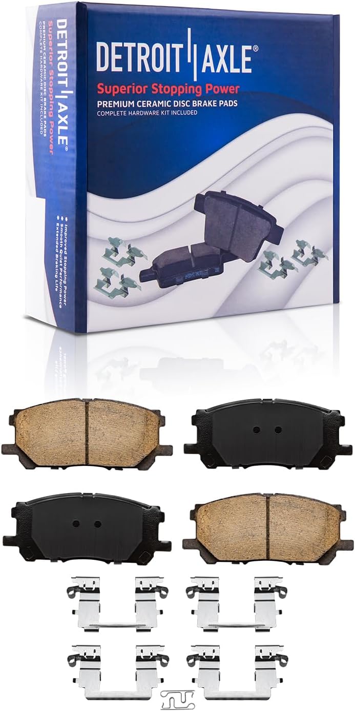 Detroit Axle - Front Disc Rotors Brake Pads for RX330 RX400h RX350 Highlander — image 6