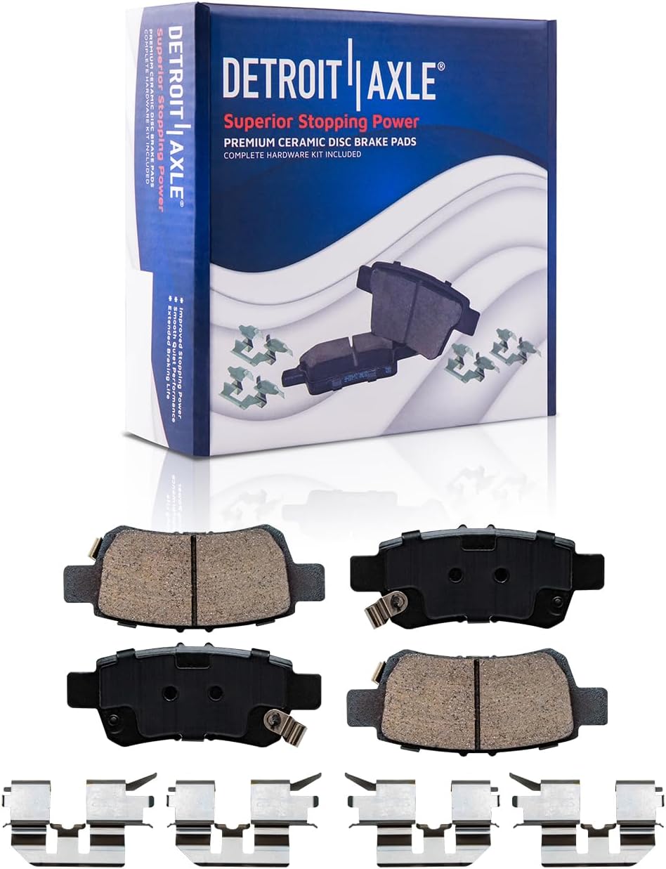 Detroit Axle - Rear Disc Rotors Calipers Brake Pads for 2005-2010 Honda Odyssey — image 6