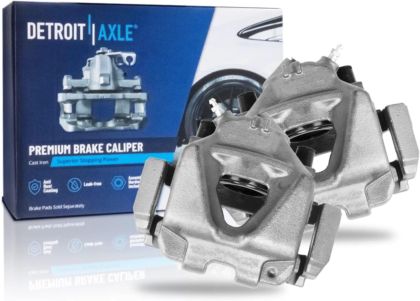 Detroit Axle - Front Disc Rotors Calipers Brake Pads for BMW 323i 328i xDrive X1 — image 5
